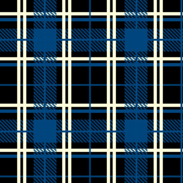 矢量苏格兰格子布纹蓝色格子布纹