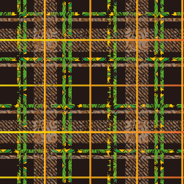 矢量苏格兰格子布纹经典格子布纹