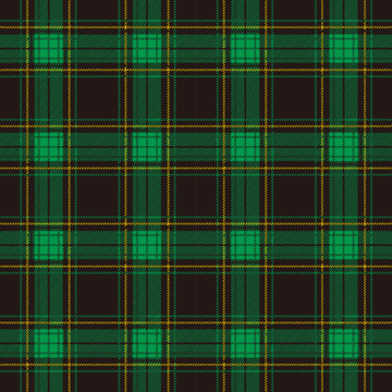 矢量苏格兰格子布纹绿色格子布纹