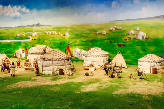 蒙古族生产生活模拟场景