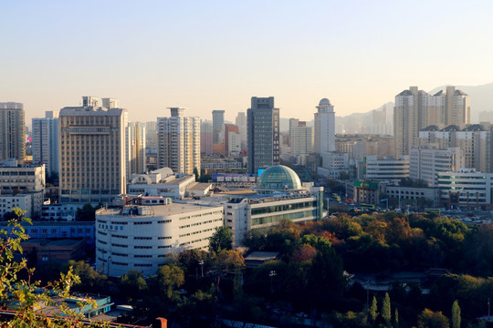 乌鲁木齐红山远眺看美景