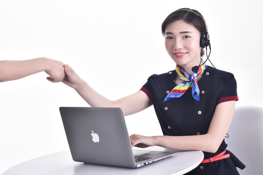 优雅的客服美女