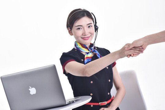 优雅的客服美女
