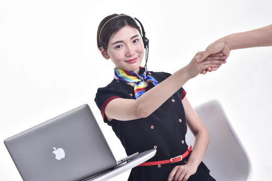 优雅的客服美女