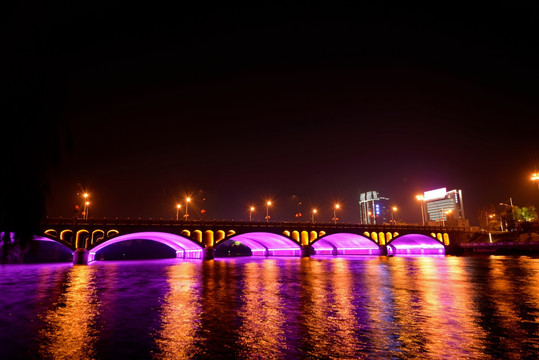 金华通济桥夜景