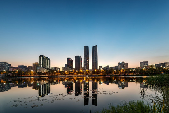 成都饺子公园夜景