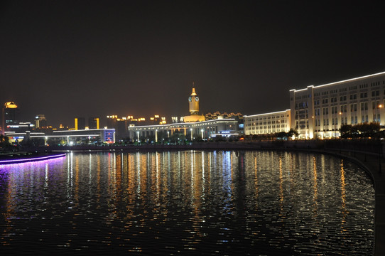 天津海河夜景游