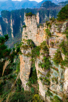 张家界武陵源天子山神堂湾观景点