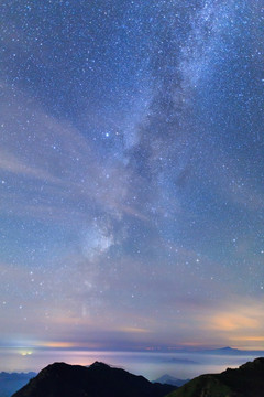 北京百花山星空银河