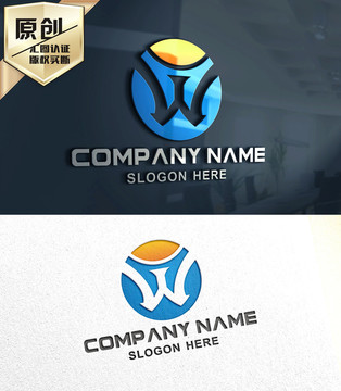 W字母LOGO设计