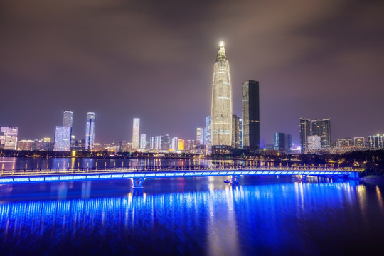 深圳湾华润大厦夜景