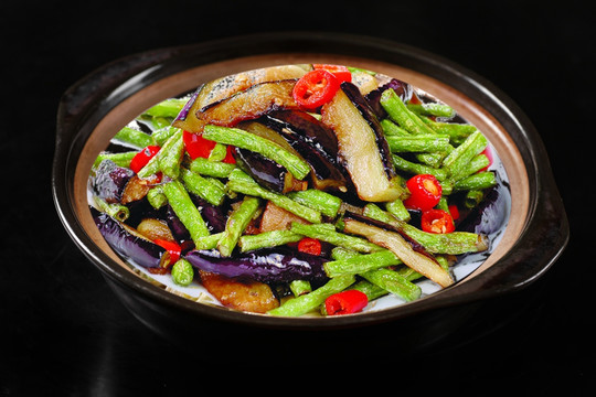茄子炒豆角