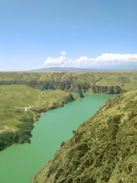 新疆喀拉峻草原阔克苏峡谷鳄鱼湾