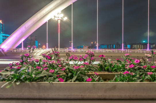 邵阳湖桥夜景