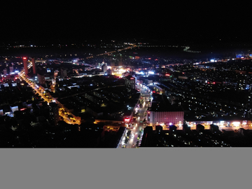 台安夜景航拍