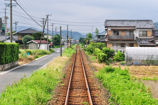 日本乡间的铁路