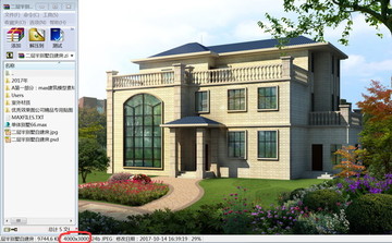 二层半别墅自建房3d模型及大图