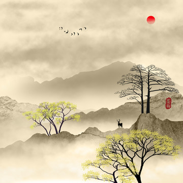 水墨画