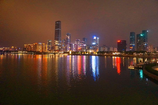 深圳人才公园及城市夜景