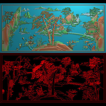 山水床