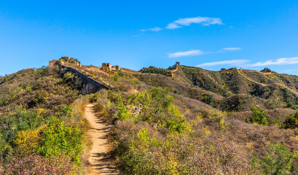 古北口蟠龙山长城建筑风景