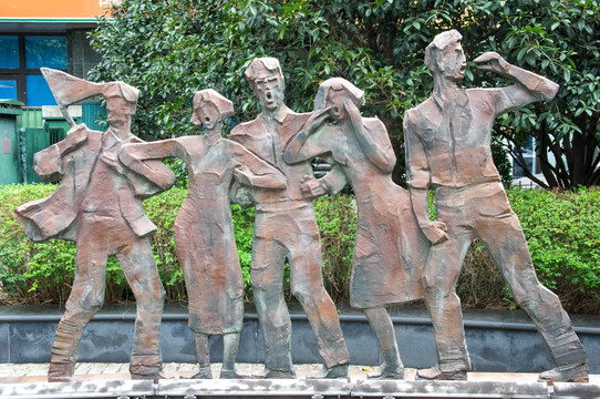 五四运动雕塑