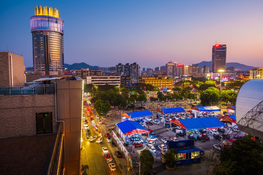 肇庆市区夜景