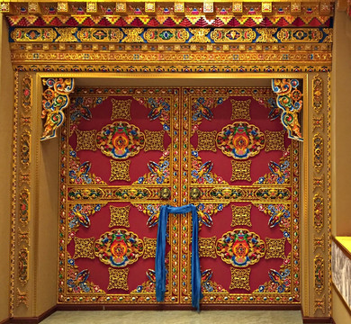 藏式大门