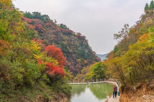 淄博潭溪山秋景