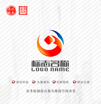 G字母标志铜钱logo