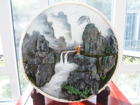 立体山水装饰画图片