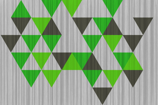 清新绿色北欧几何图案地毯