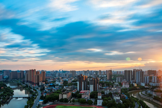 湖南邵阳城市建筑风光