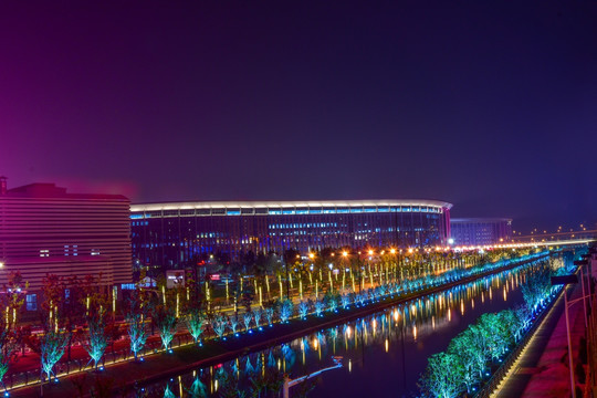 国家会展中心夜景