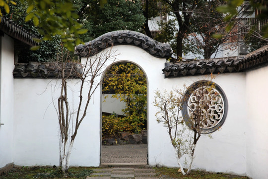 中式古典园林围墙