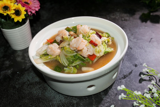 虾仁小白菜