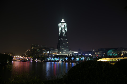 西湖文化广场夜景