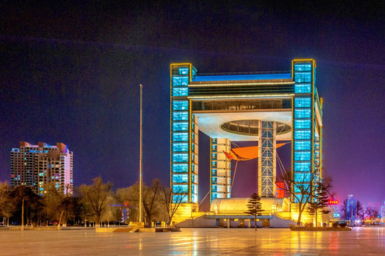 吉林省吉林市世纪广场夜景