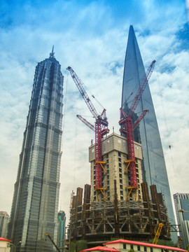 建设中的上海中心