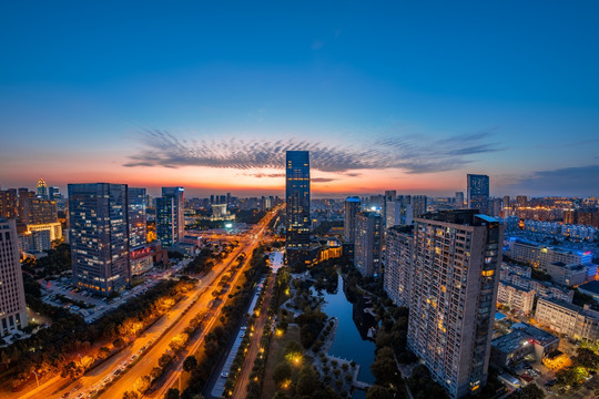 宁波南部商务区夜景