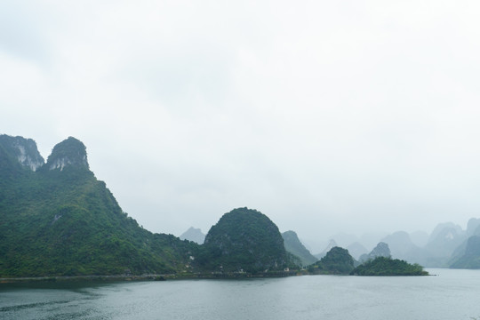 广西南宁上林大龙湖景区风光