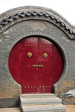 中式风格建筑大门