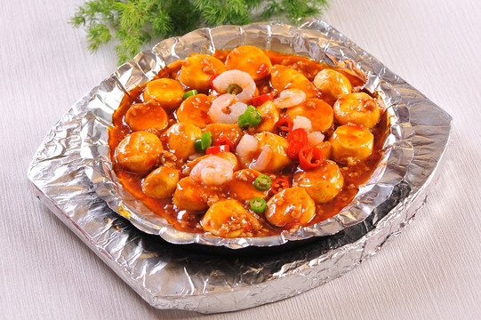 铁板漓江豆腐