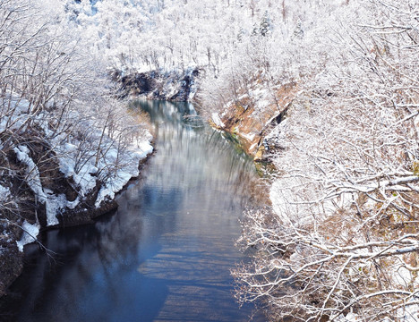 冬天小溪