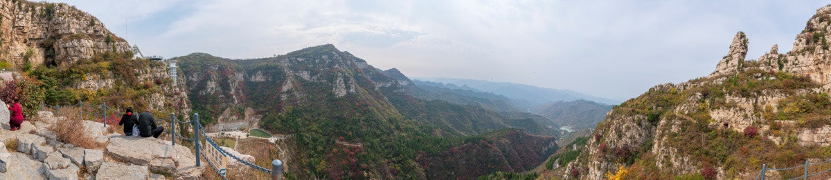 淄博潭溪山风景全景