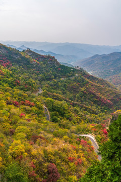 淄博潭溪山秋天风景