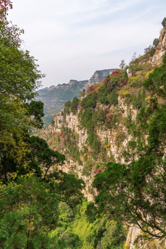 淄博潭溪山秋天风景