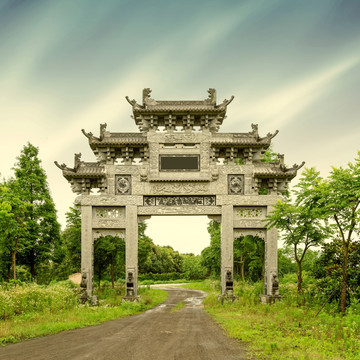 中国古代石拱门