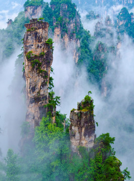 张家界高清全景图