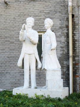 酒厂工人雕塑